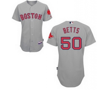 Boston Red Sox #50 Mookie Betts Gray Jersey