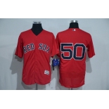 Men's Boston Red Sox #50 Mookie Betts No Name Red 2016 Flexbase Majestic Baseball Jersey