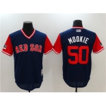 Red Sox #50 Mookie Betts Mookie Navy 2018 Players' Weekend Authentic Team Jersey