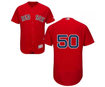 Red Sox #50 Mookie Betts Red Flexbase Authentic Collection Stitched MLB Jersey