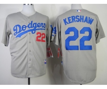Los Angeles Dodgers #22 Clayton Kershaw 2014 Gray Jersey