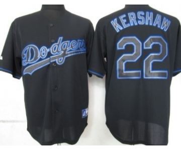 Los Angeles Dodgers #22 Clayton Kershaw Black Fashion Jersey