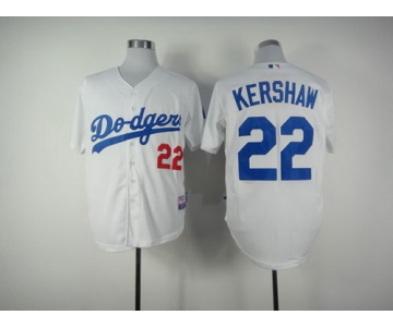 Los Angeles Dodgers #22 Clayton Kershaw White Jersey