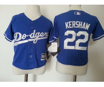 Toddler Los Angeles Dodgers #22 Clayton Kershaw Blue MLB Majestic Baseball Jersey
