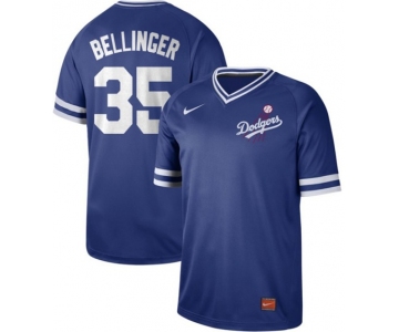 Dodgers #35 Cody Bellinger Royal Authentic Cooperstown Collection Stitched Baseball Jersey