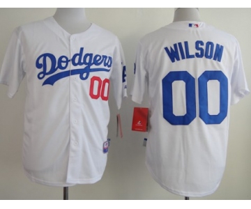 Los Angeles Dodgers #00 Brian Wilson White Jersey