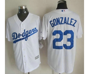 Los Angeles Dodgers #23 Adrian Gonzalez 2015 White Jersey