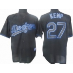 Los Angeles Dodgers #27 Matt Kemp Black Fashion Jersey