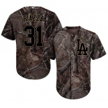 Los Angeles Dodgers #31 Mike Piazza Camo Realtree Collection Cool Base Stitched Baseball Jersey