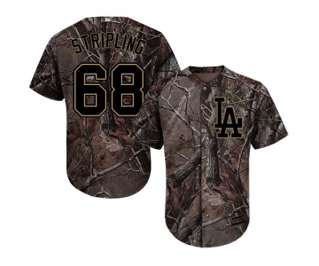 Los Angeles Dodgers #68 Ross Stripling Camo Realtree Collection Cool Base Stitched Baseball Jersey