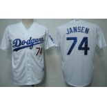 Los Angeles Dodgers #74 Kenley Jansen White Jersey