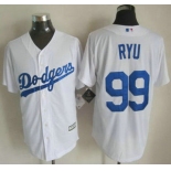 Los Angeles Dodgers #99 Hyun-Jin Ryu 2015 White Jersey
