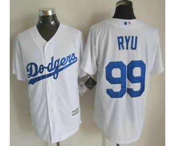 Los Angeles Dodgers #99 Hyun-Jin Ryu 2015 White Jersey