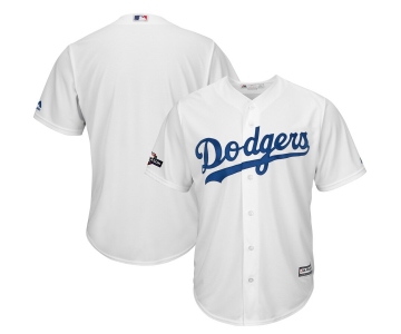 Los Angeles Dodgers Majestic 2019 Postseason Home Official Cool Base Player White Jersey