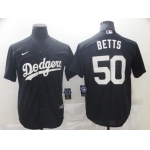 Men Los Angeles Dodgers 50 Betts Black Game 2021 Nike MLB Jersey