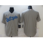 Men Los Angeles Dodgers Blank Grey Game Nike MLB Jerseys