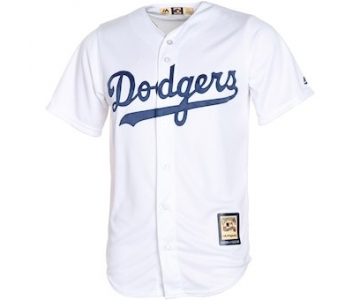 Men's LA Dodgers Majestic Blank Light Blue Alternate Cooperstown Cool Base Team Jersey