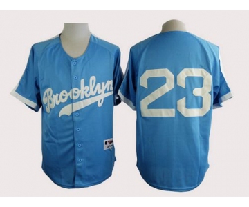 Men's Los Angeles Dodgers #23 Kirk Gibson Brooklyn Blue Majestic Jersey