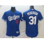 Men's Los Angeles Dodgers #31 Joc Pederson Royal Authentic Flex Nike Jersey