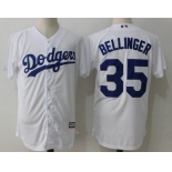 Men's Los Angeles Dodgers #35 Cody Bellinger White Home Stitched MLB Majestic Cool Base Jersey