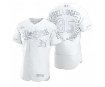 Men's Los Angeles Dodgers #35 Cody Bellinger White Nike Flexbase Fashion Jersey