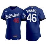 Men's Los Angeles Dodgers #46 Craig Kimbrel Royal City Connect Flex Base Stitched Jersey