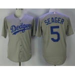 Men's Los Angeles Dodgers #5 Corey Seager White Home Stitched MLB Majestic Cool Base Jersey