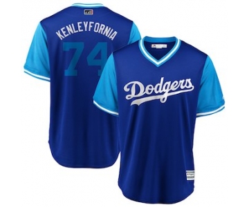 Men's Los Angeles Dodgers 74 Kenley Jansen Kenleyfornia Majestic Royal 2018 Players' Weekend Cool Base Jersey