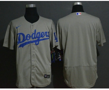 Men's Los Angeles Dodgers Blank Gray Alternate Stitched MLB Flex Base Nike Jersey