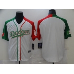 Men's Los Angeles Dodgers Blank White Mexican Heritage Culture Night Nike Jersey