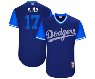 Men's Los Angeles Dodgers Brandon Morrow B Mo Majestic Royal 2017 Players Weekend Authentic Jersey