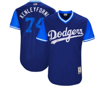 Men's Los Angeles Dodgers Kenley Jansen Kenleyfornia Majestic Royal 2017 Players Weekend Authentic Jersey