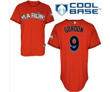 Miami Marlins #9 Dee Gordon Orange Jersey