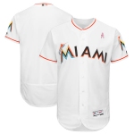 Miami Marlins Blank White 2018 Mother's Day Flexbase Jersey