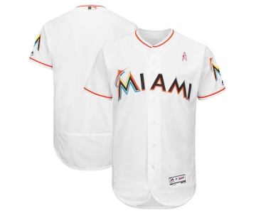 Miami Marlins Blank White 2018 Mother's Day Flexbase Jersey