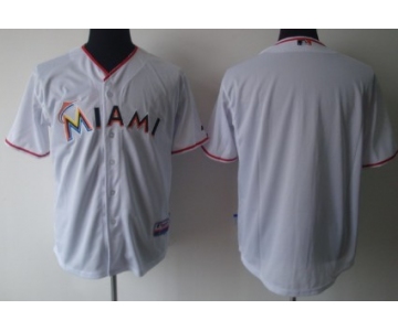 Miami Marlins Blank White Jersey