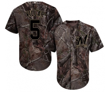Milwaukee Brewers #5 Jonathan Villar Camo Realtree Collection Cool Base Stitched MLB Jersey