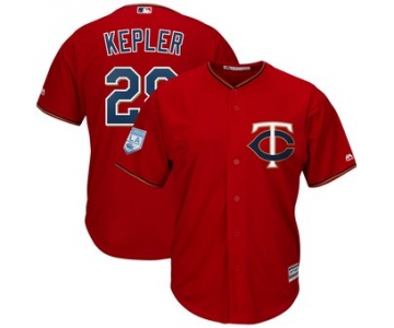 Men's Minnesota Twins 26 Max Kepler Majestic Scarlet 2019 Spring Training Cool Base Player Jersey