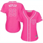 Twins #26 Max Kepler Pink Fashion Women's Stitched Baseball Jersey