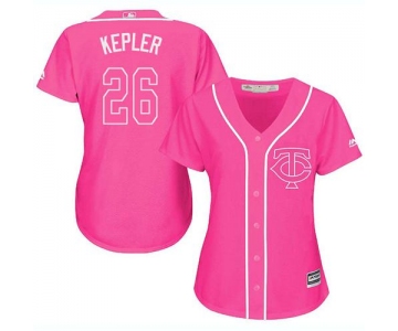 Twins #26 Max Kepler Pink Fashion Women's Stitched Baseball Jersey