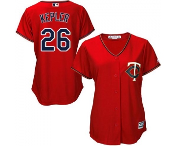 Twins #26 Max Kepler Red Alternate Women's Stitched Baseball Jersey