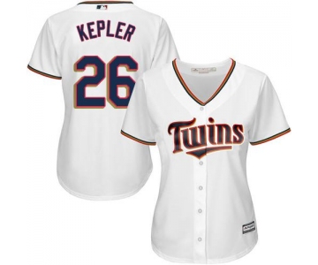 Twins #26 Max Kepler White Home Women's Stitched Baseball Jersey