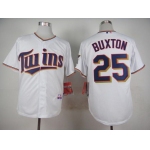 Men's Minnesota Twins #25 Byron Buxton 2014 White Jersey