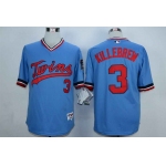 Men's Minnesota Twins #3 Harmon Killebrew Blue Cooperstown Jersey