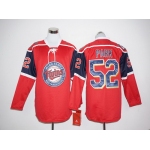 Men's Minnesota Twins #52 Byung-ho Park Red Long Sleeve Baseball Jersey