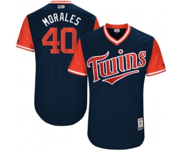 Men's Minnesota Twins Bartolo Colon Morales Majestic Navy 2017 Players Weekend Authentic Jersey