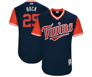 Men's Minnesota Twins Byron Buxton Buck Majestic Navy 2017 Players Weekend Authentic Jersey