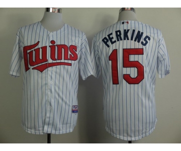 Minnesota Twins #15 Glen Perkins White Jersey