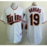Minnesota Twins #19 Kennys Vargas 2015 White Jersey