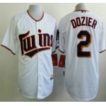 Minnesota Twins #2 Brian Dozier 2015 White Jersey